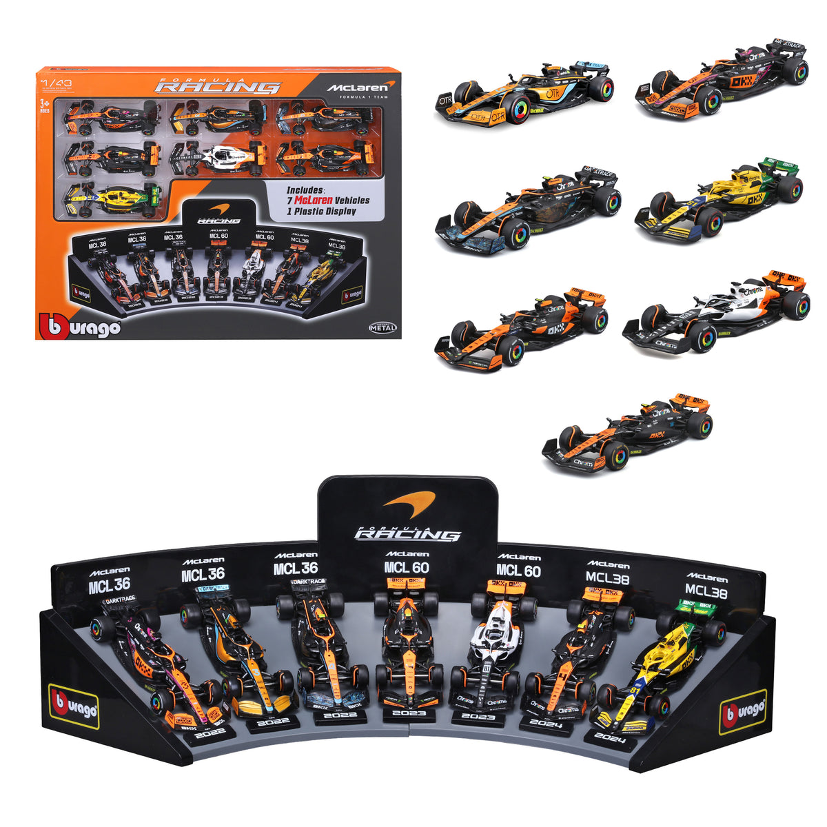 Set de Coches con exibidor