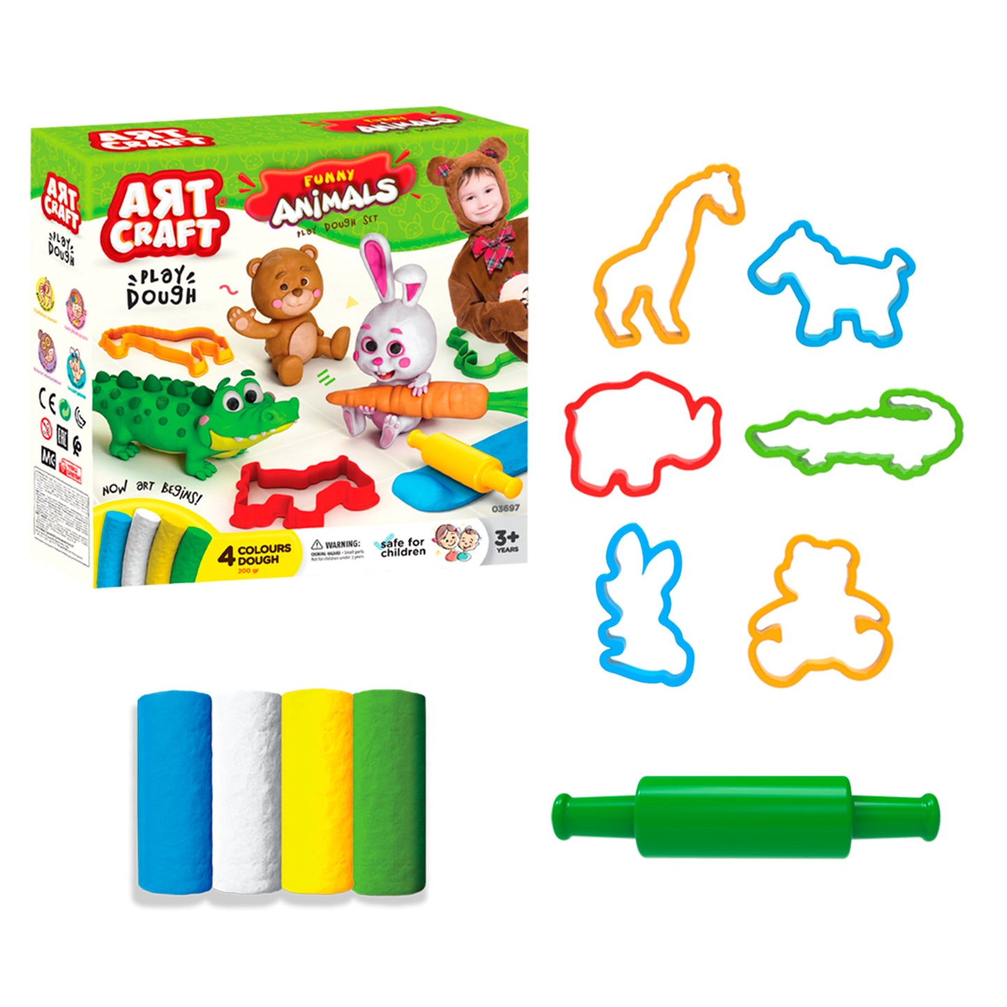 Set de masa de animales P/Niños