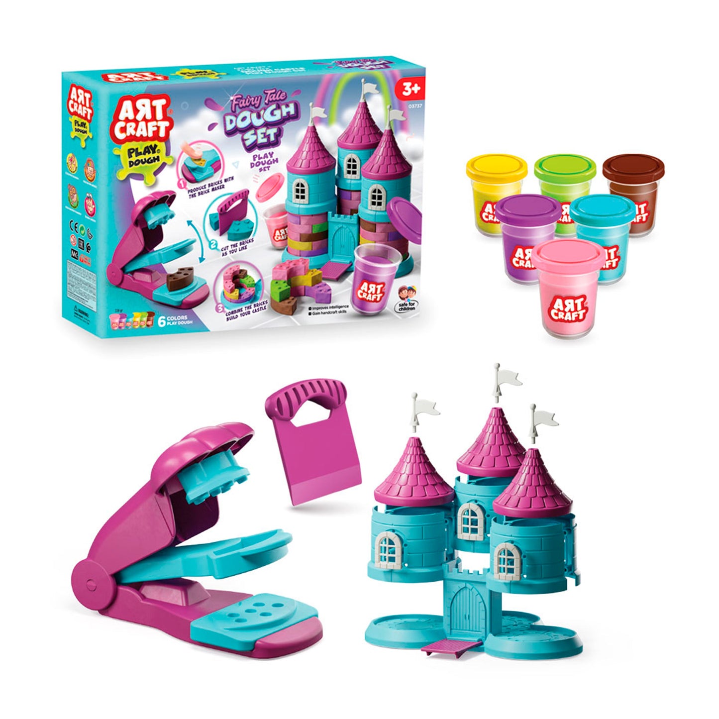 Set de masa Castillo P/Niñas