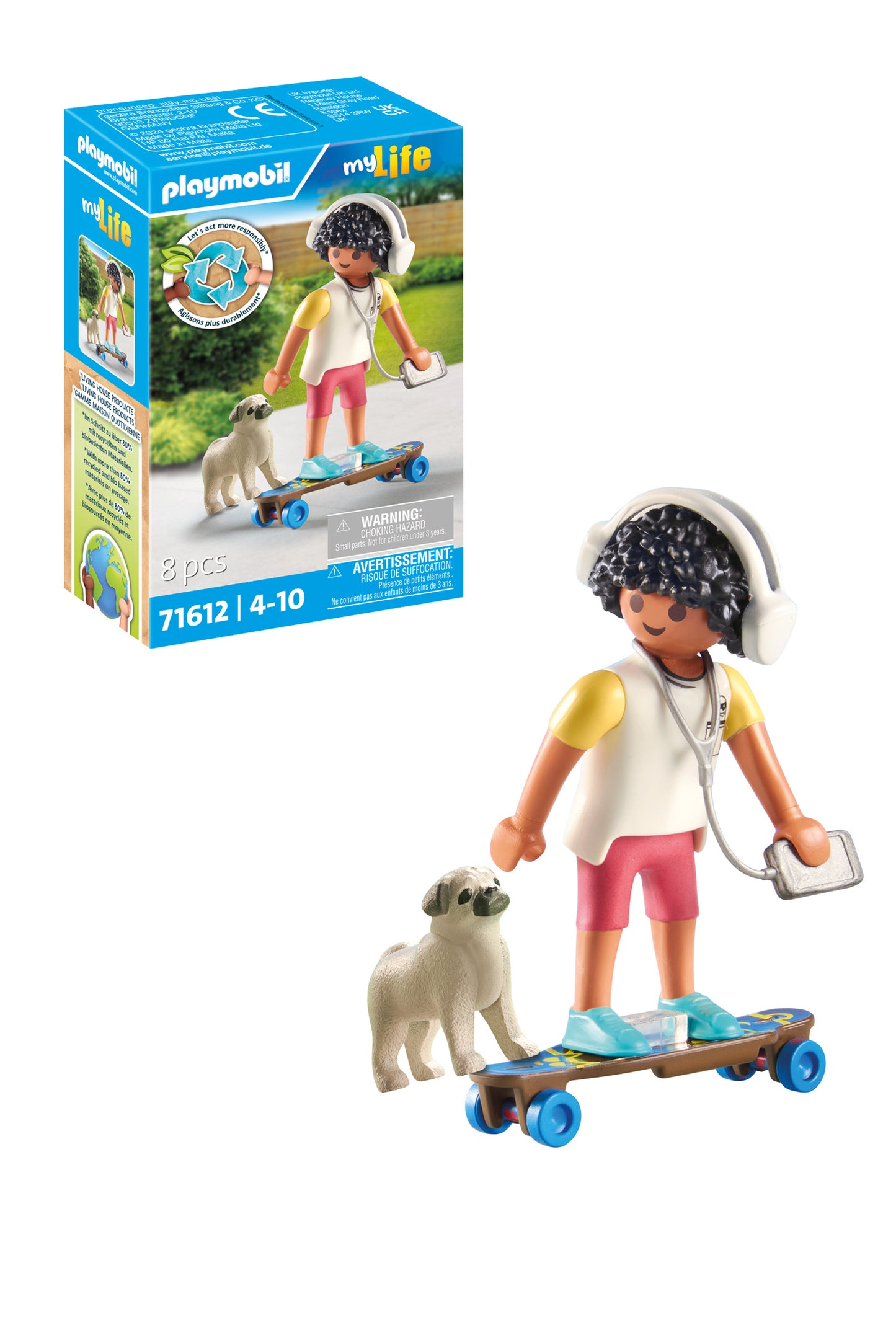 Patinador con Perro