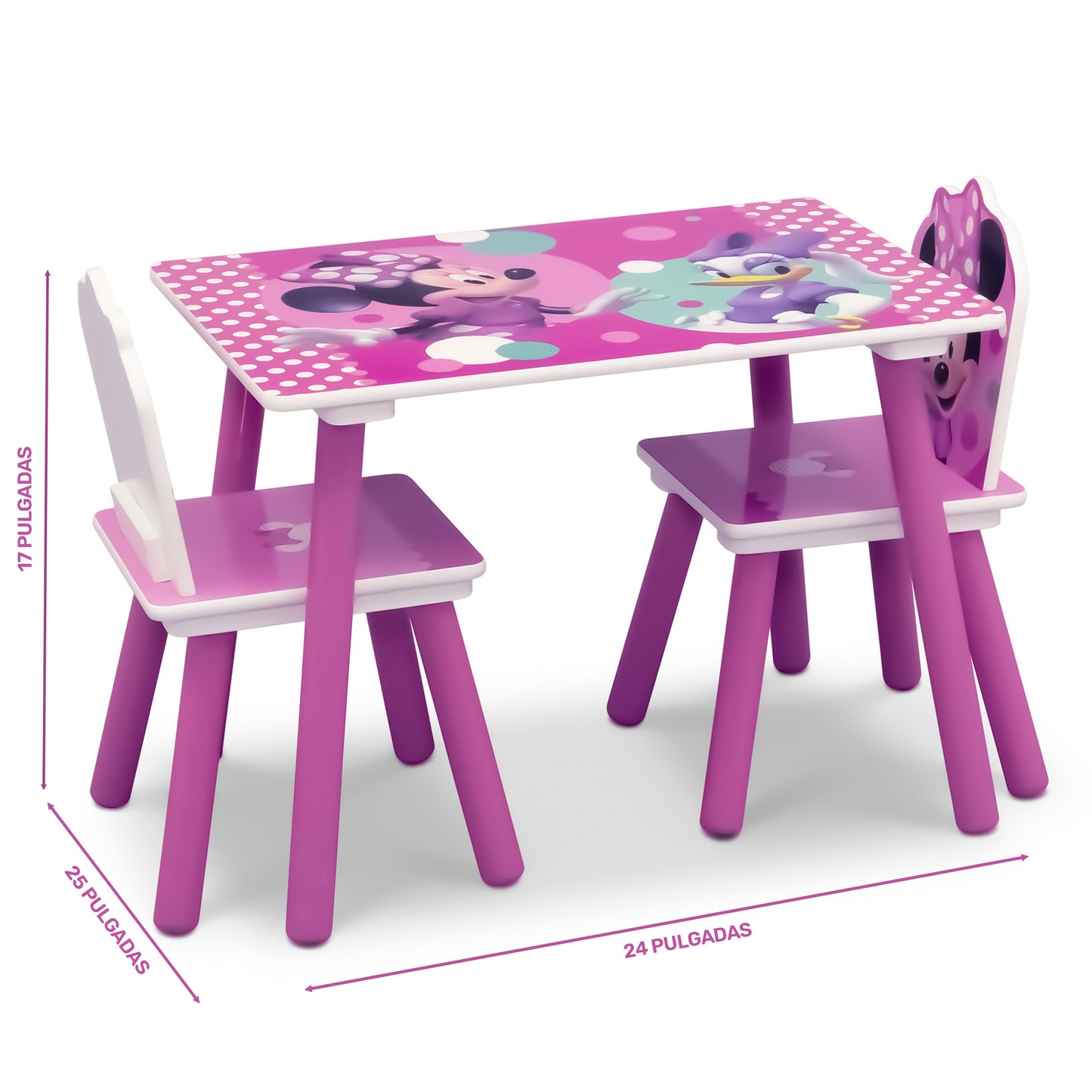 Set De Mesa Y Sillas 3Pzs