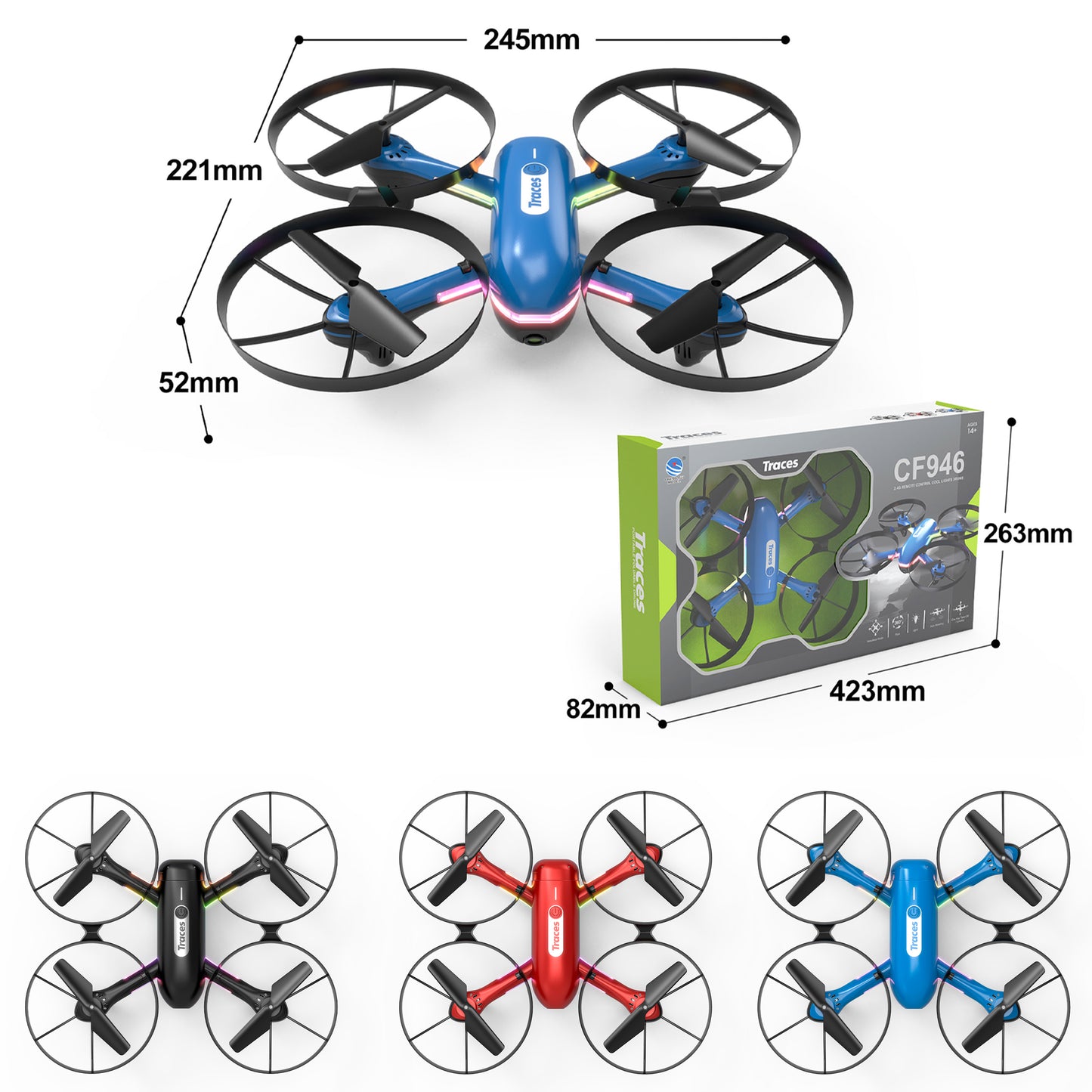 Dron con Luz LED