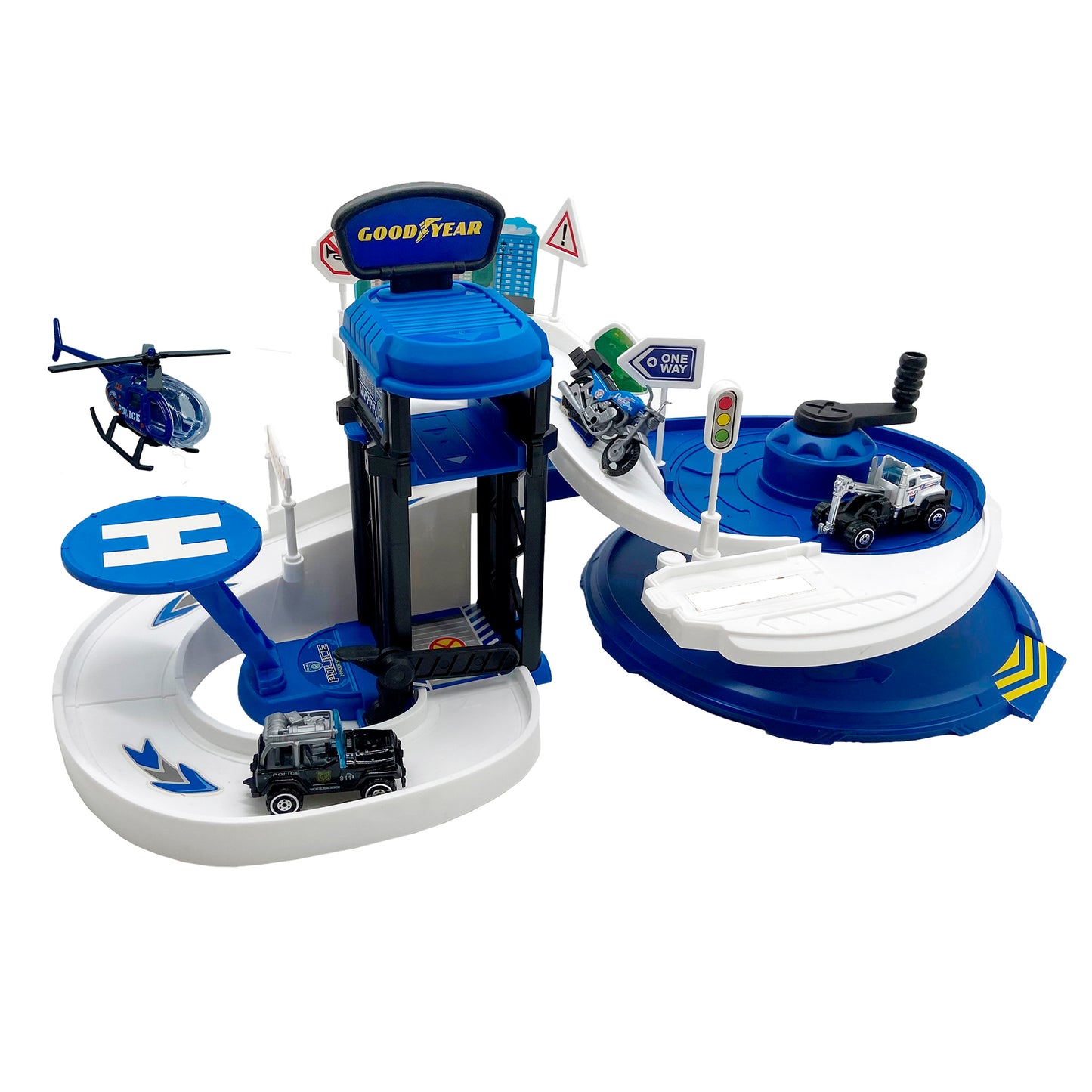Garaje Carros de Policia GoodYear