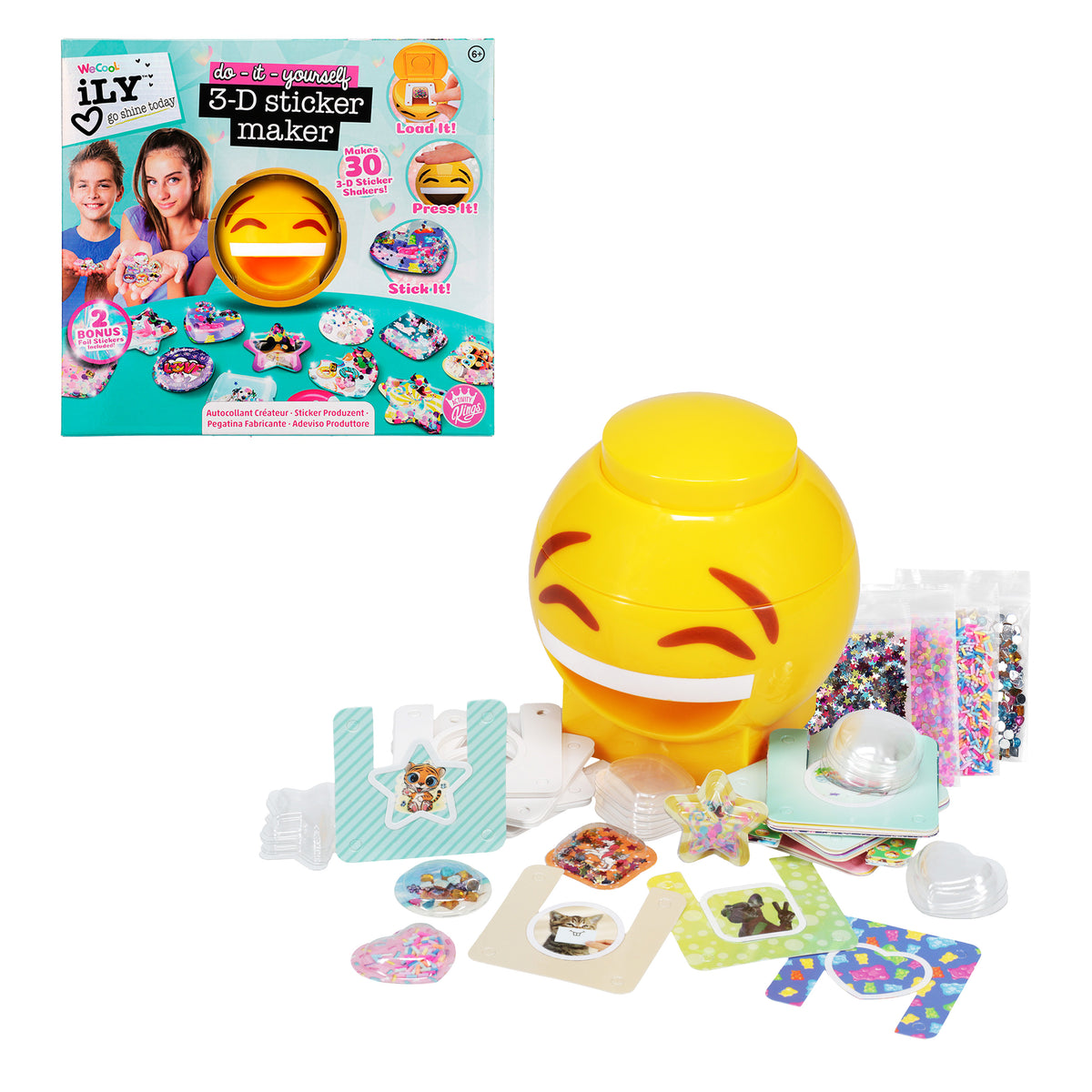 Kit de Stickers 3D iLY