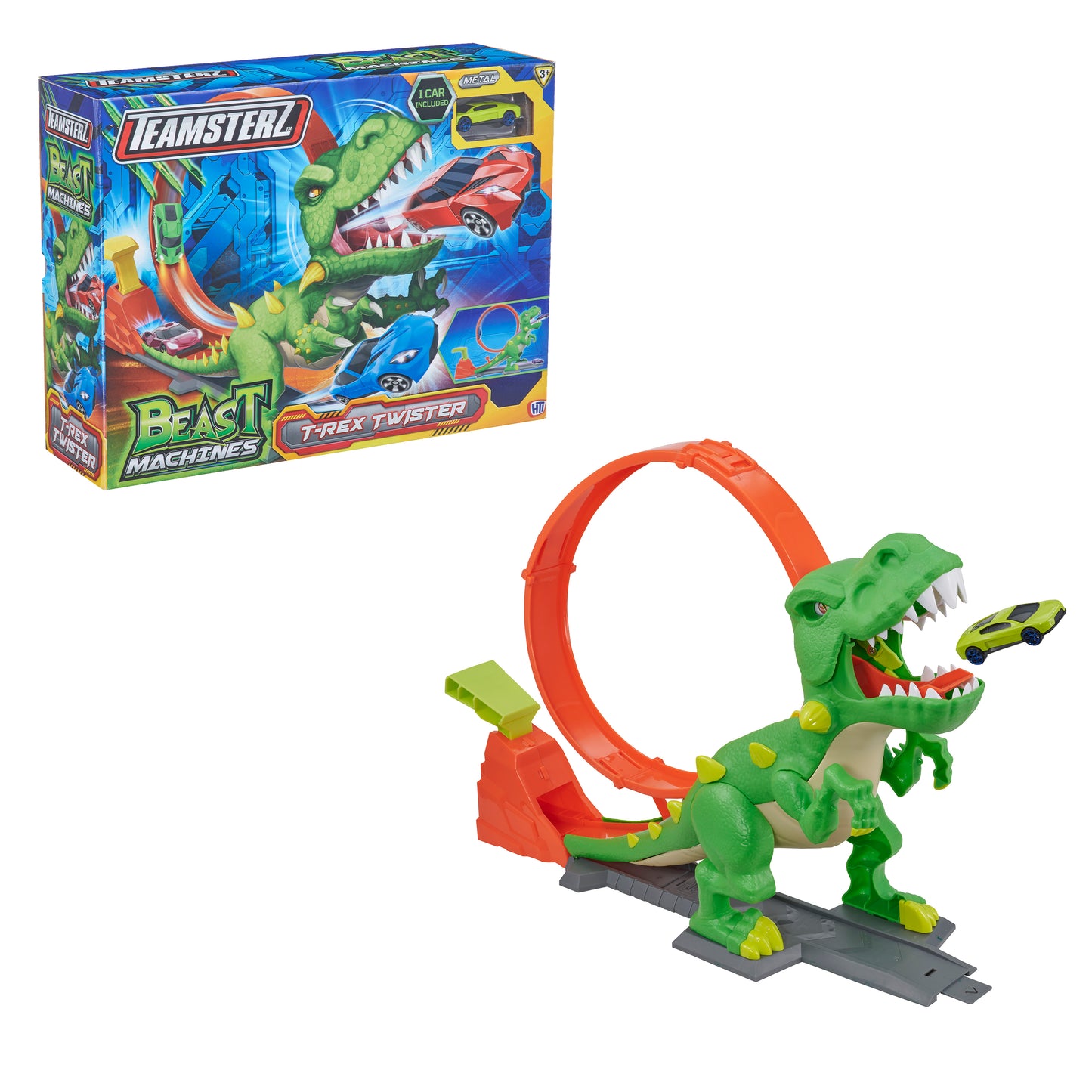 Pista Dinosaurio T-Rex + Carro incluido