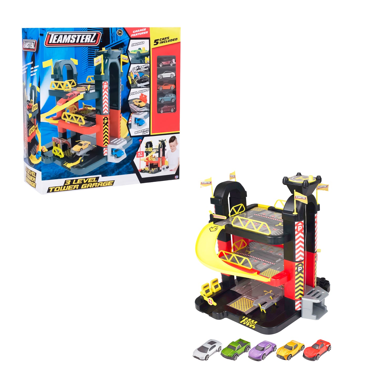 Pista con garage