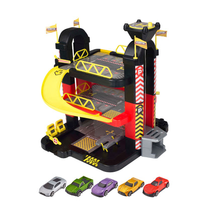 Pista con garage