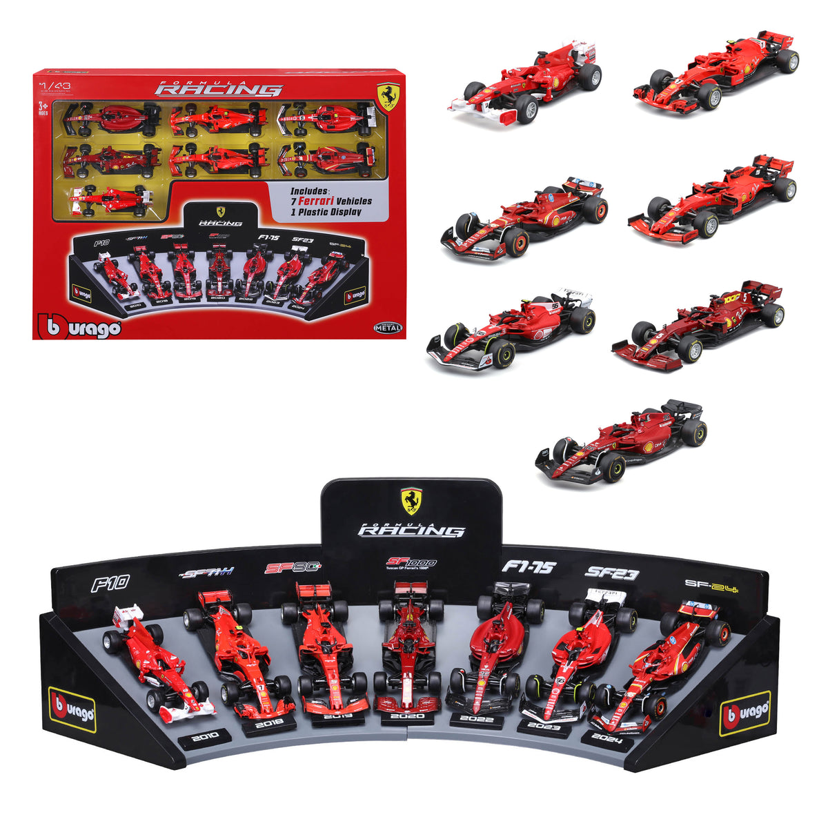 Set de Coches con exibidor