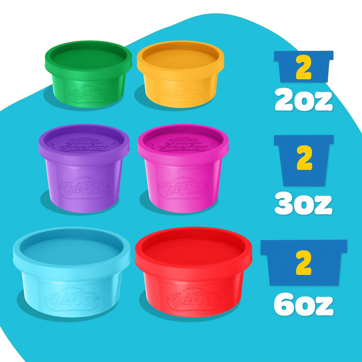 Slime 6 Pack Play-Doh