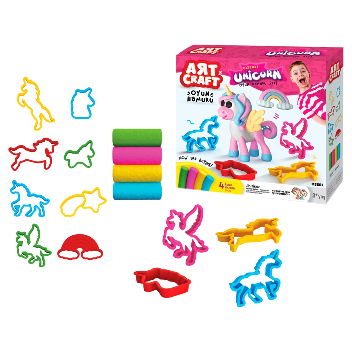 Set de masilla - unicornio