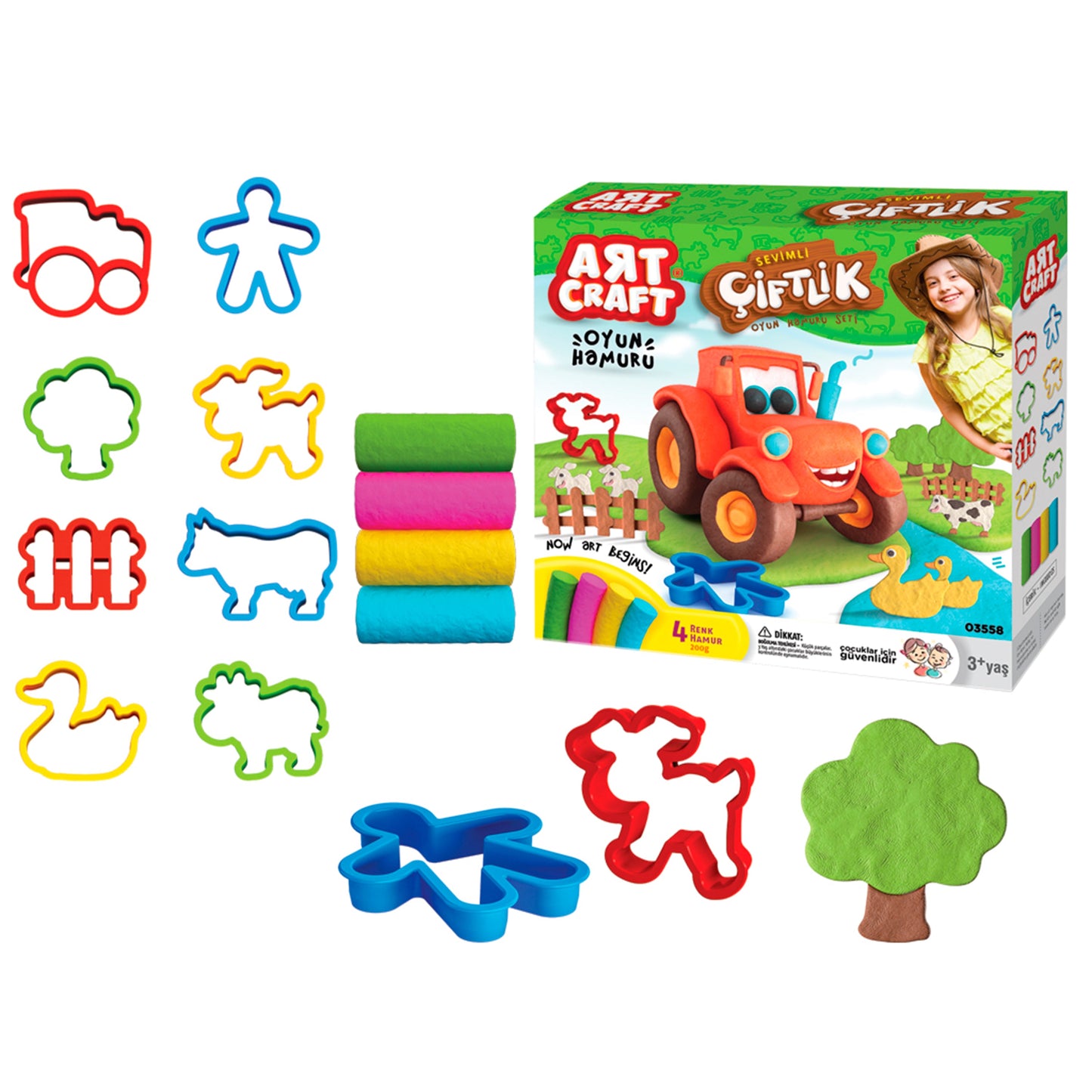Set de masa Granja P/ Niños