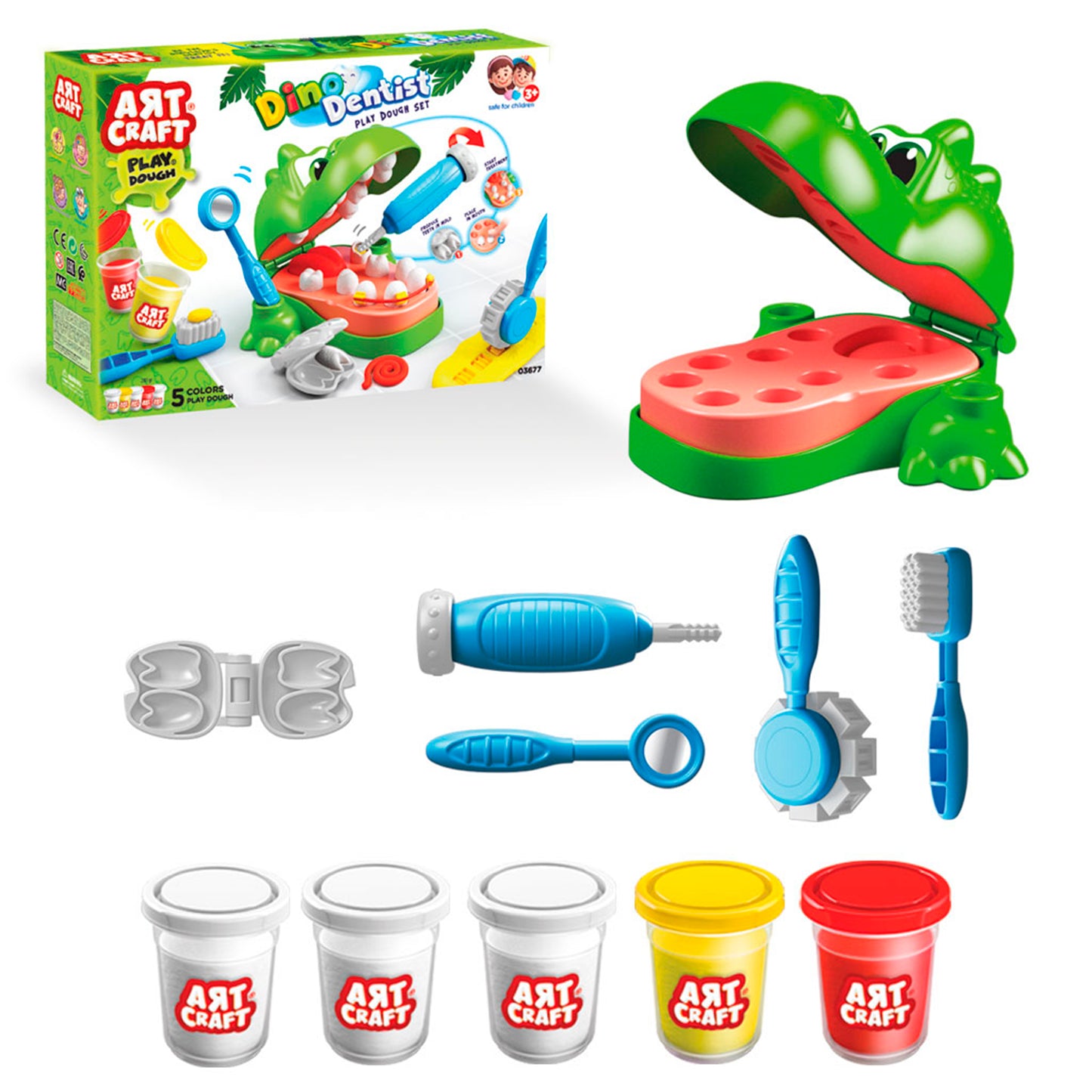 Set de masilla - Dino