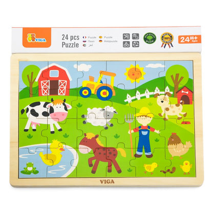 Rompecabezas de granja 24 pcs