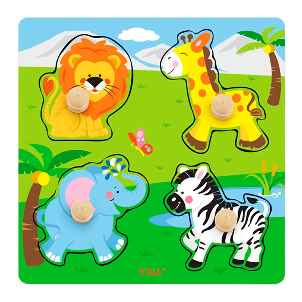 Rompecabezas madera /animales salvajes