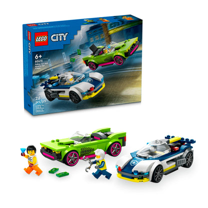 POLICE CAR AND MUSCLE CAR CHASE