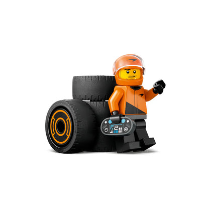 Piloto de F1 con Auto McLaren