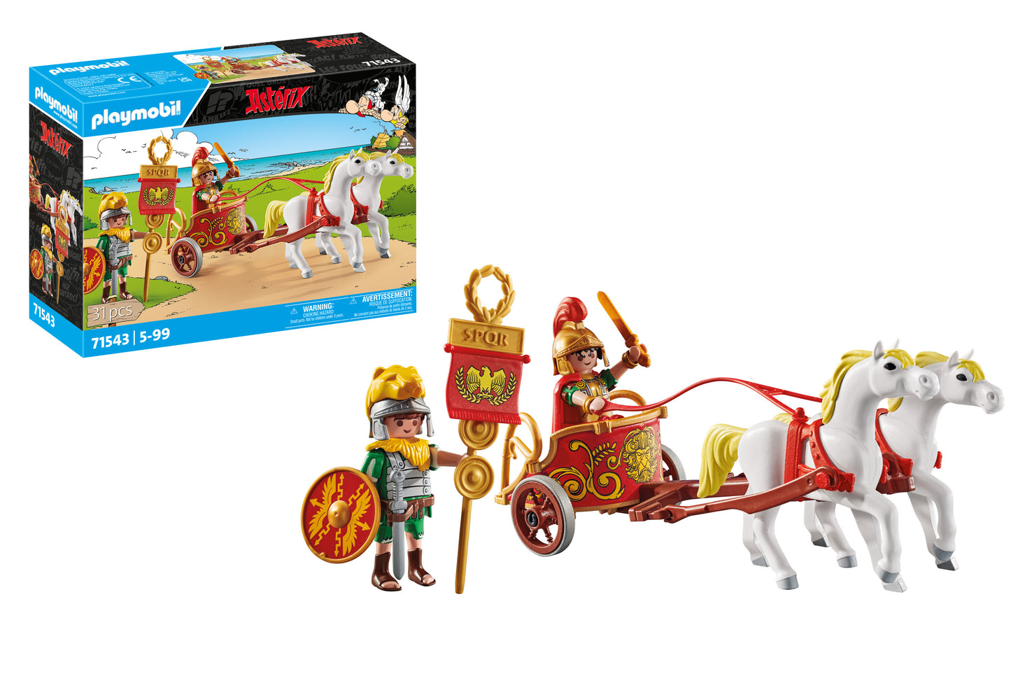 Carro Romano y Caballos