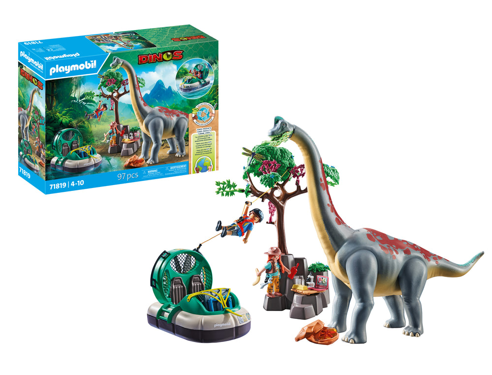 Brachiosaurus con Aerodeslizador