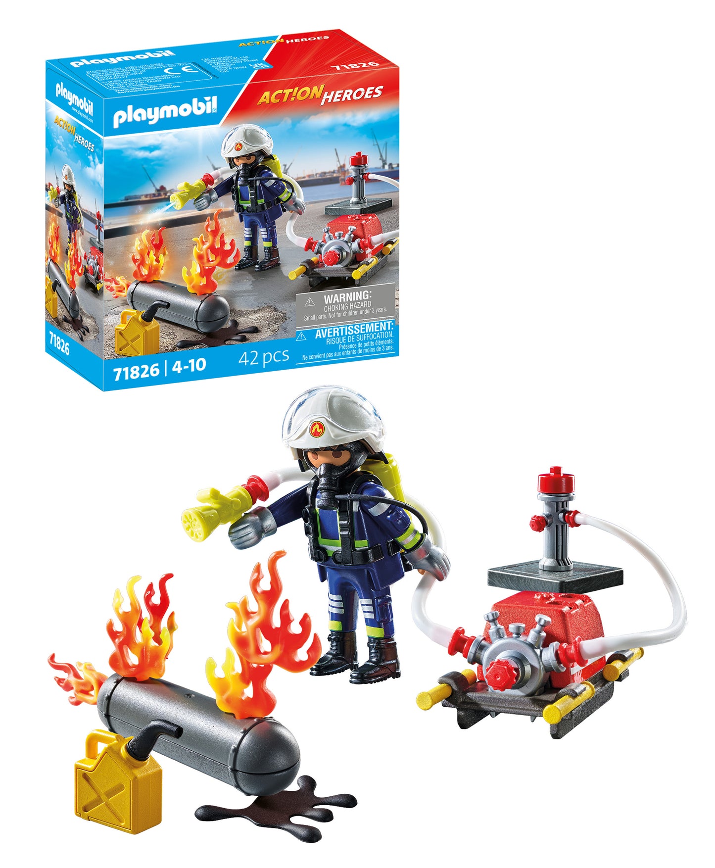 Bombero y Bomba de Agua