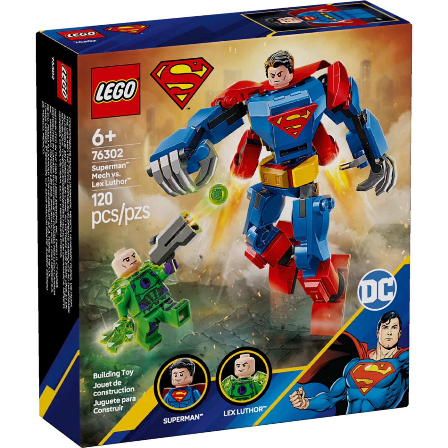 Mech de Superman vs Lex Luthor