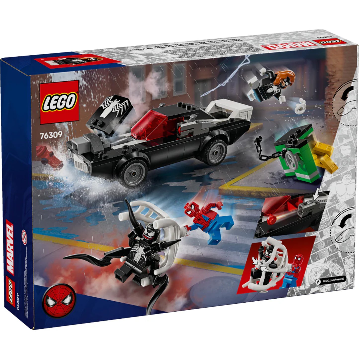 Spider-Man vs Venom con Auto Muscle