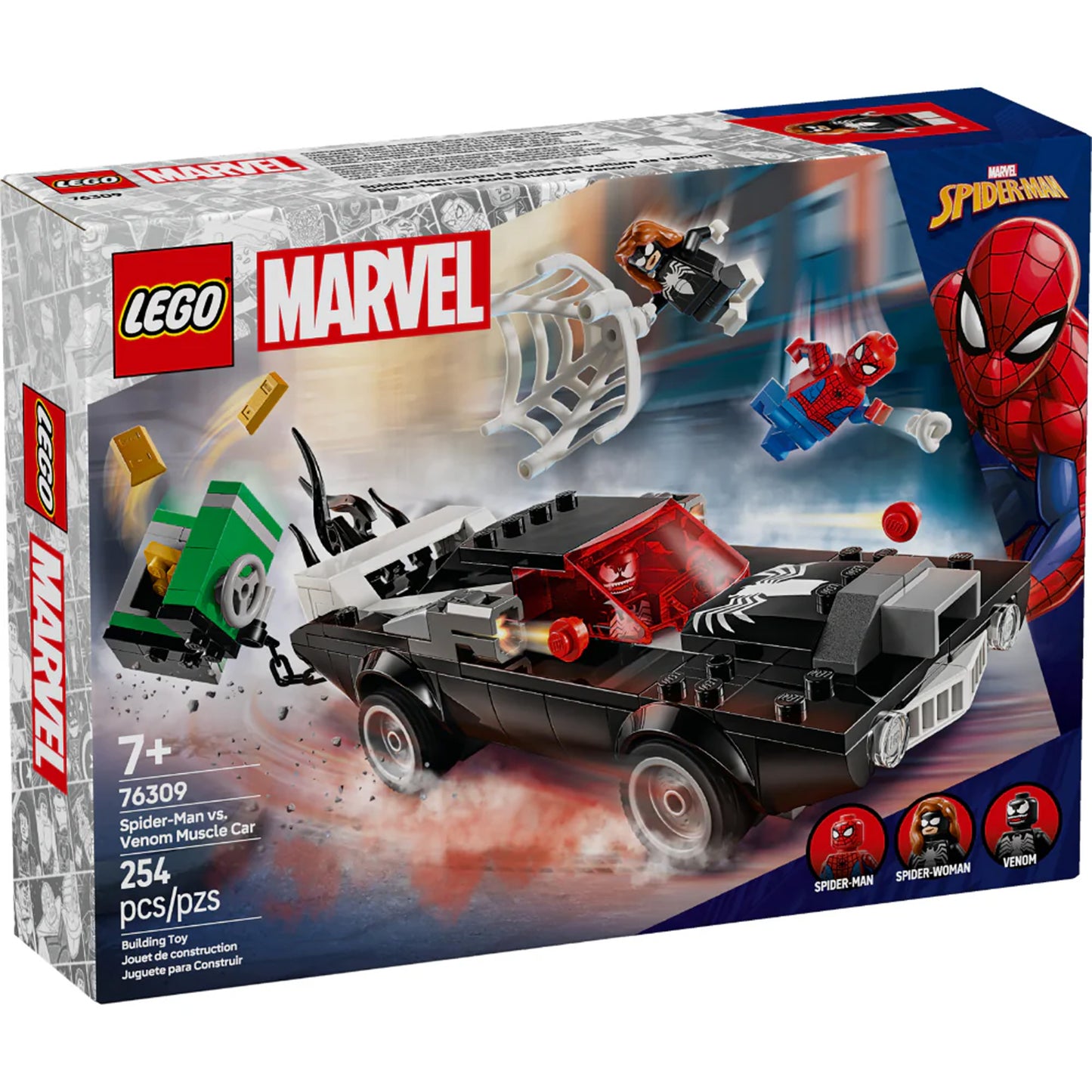 Spider-Man vs Venom con Auto Muscle