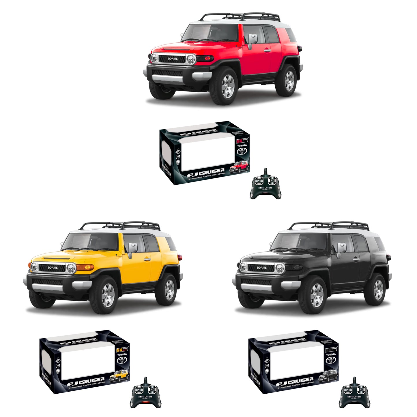 Auto a Control Remoto Toyota FJ CRUISER 1:24 Escala