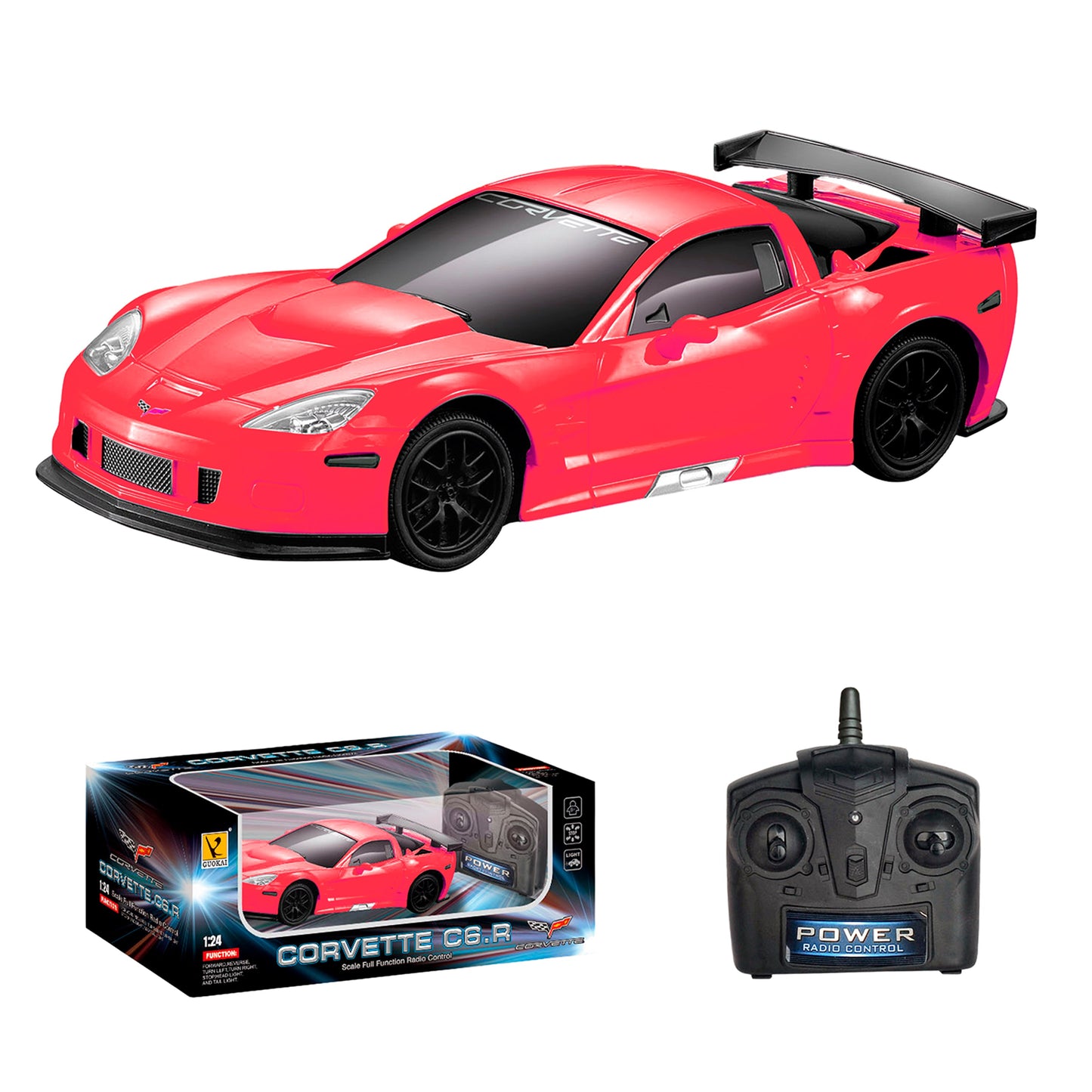 Auto a Control Remoto Corvette C6.R Escala 1:24