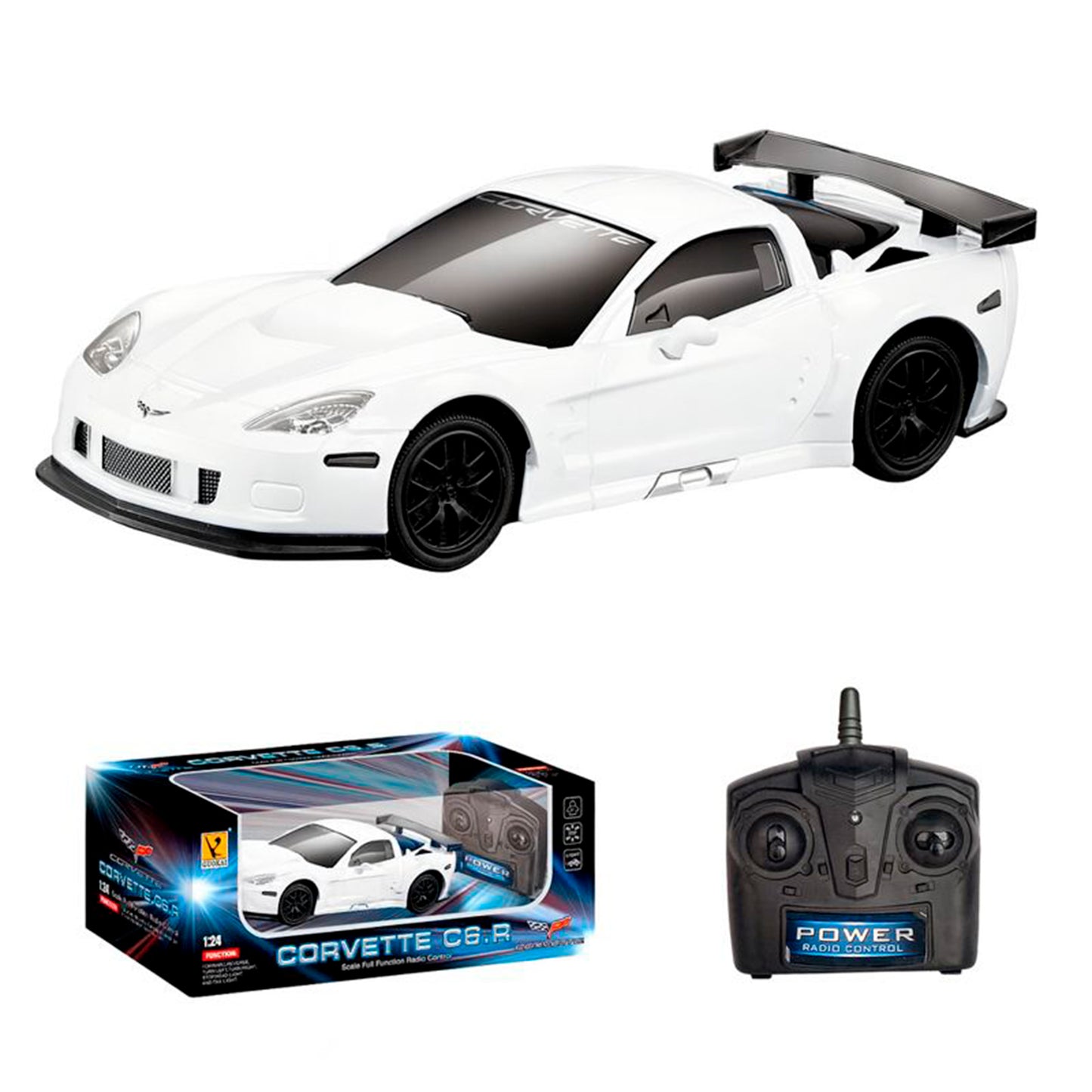 Auto a Control Remoto Corvette C6.R Escala 1:24