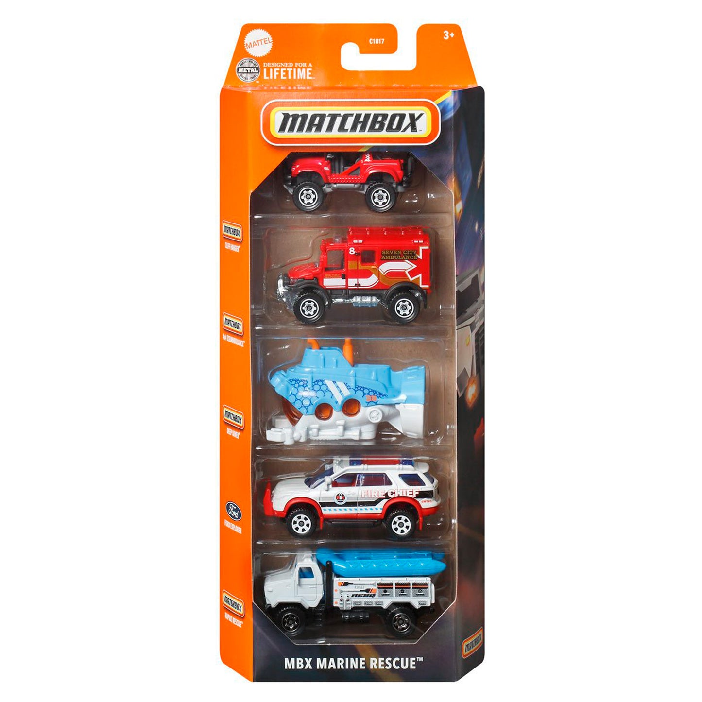 Autos Clásicos Matchbox 5 Pk de Hot Wheels