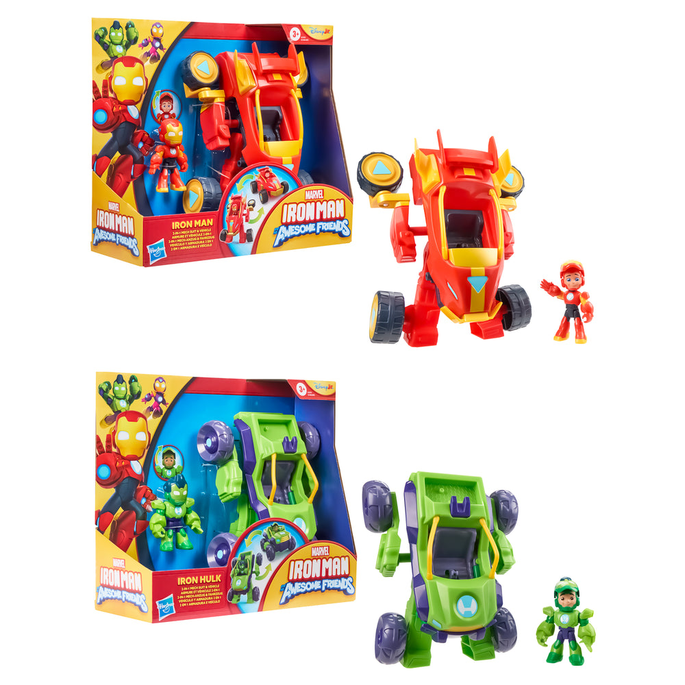 2 en 1 Mecha Iron Man and his amazing friends