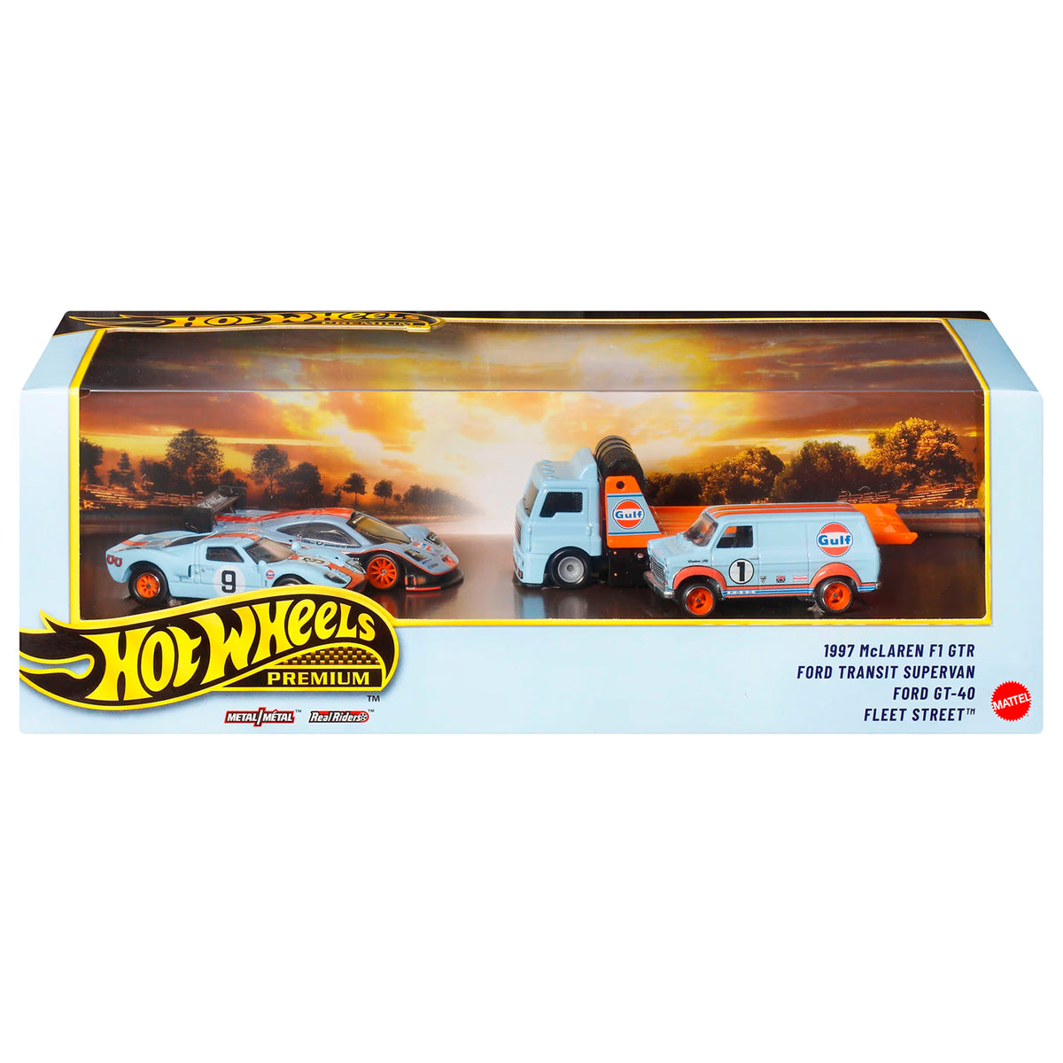 HW COLECCION PACK X4 GULF TEAM 90'S SUPER CARS