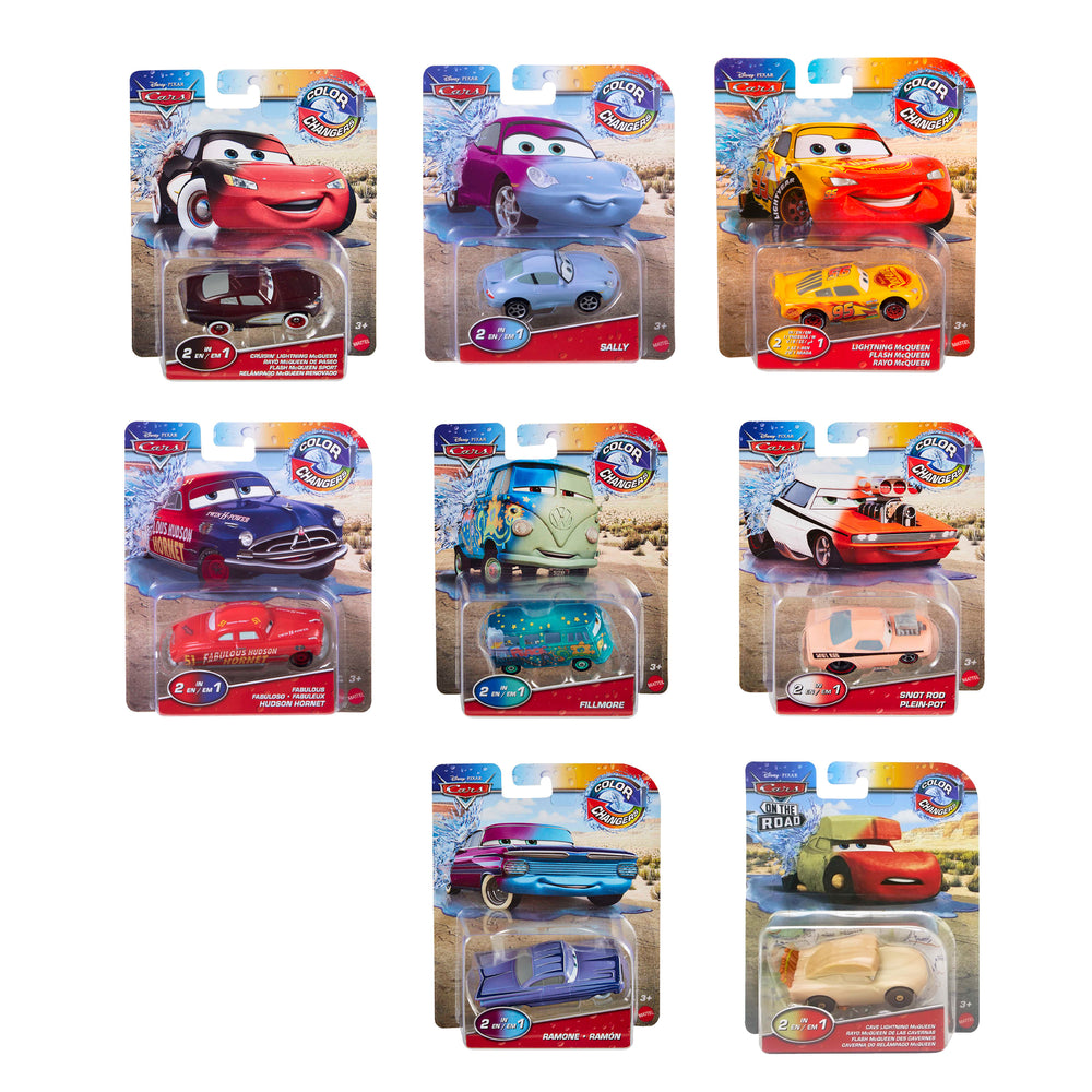Autos personajes Cars Cambian de Color