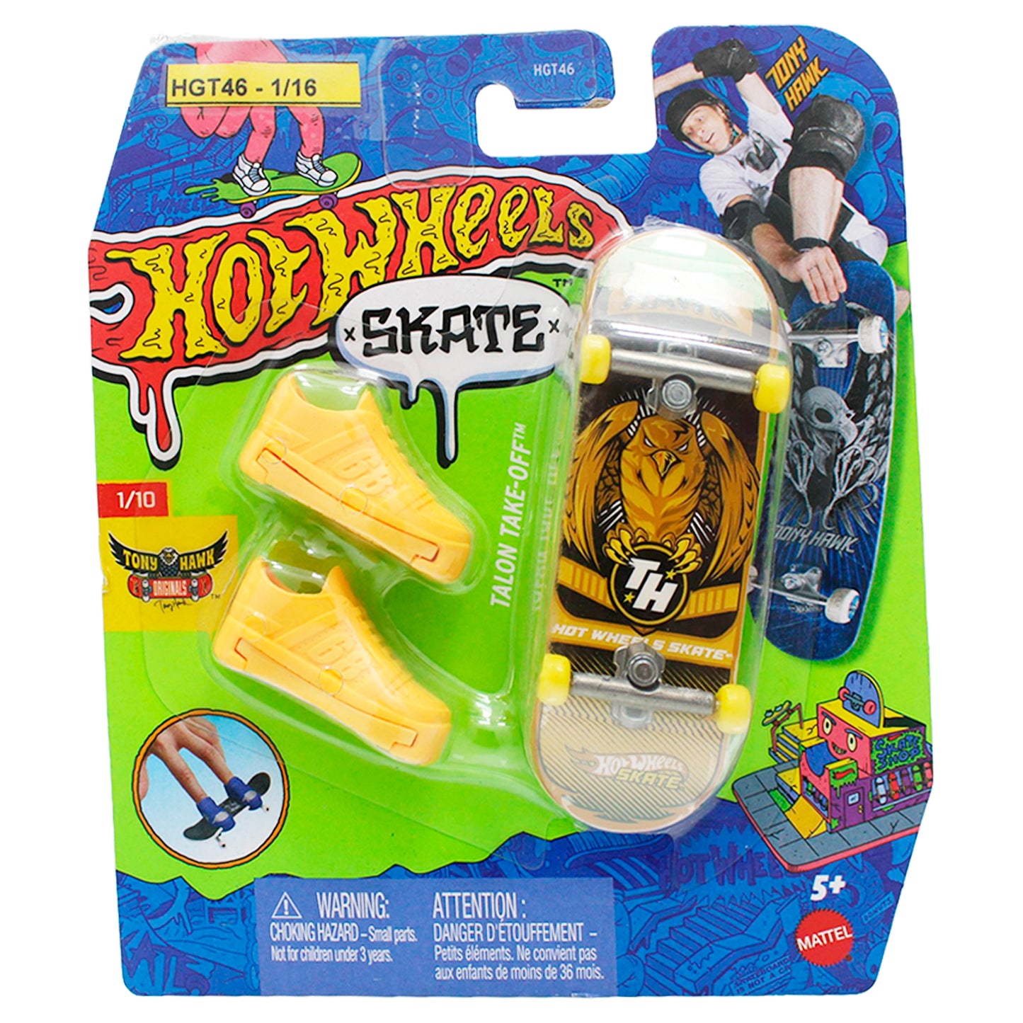 Set Patineta y zapatos Hot Wheels