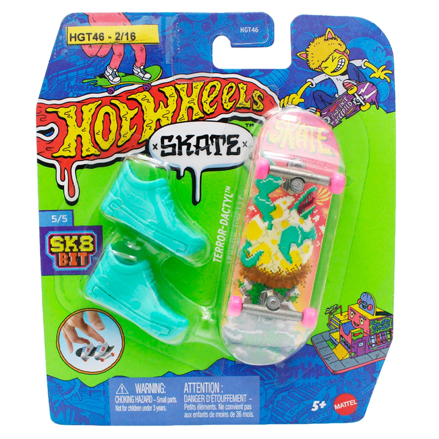 Set Patineta y zapatos Hot Wheels