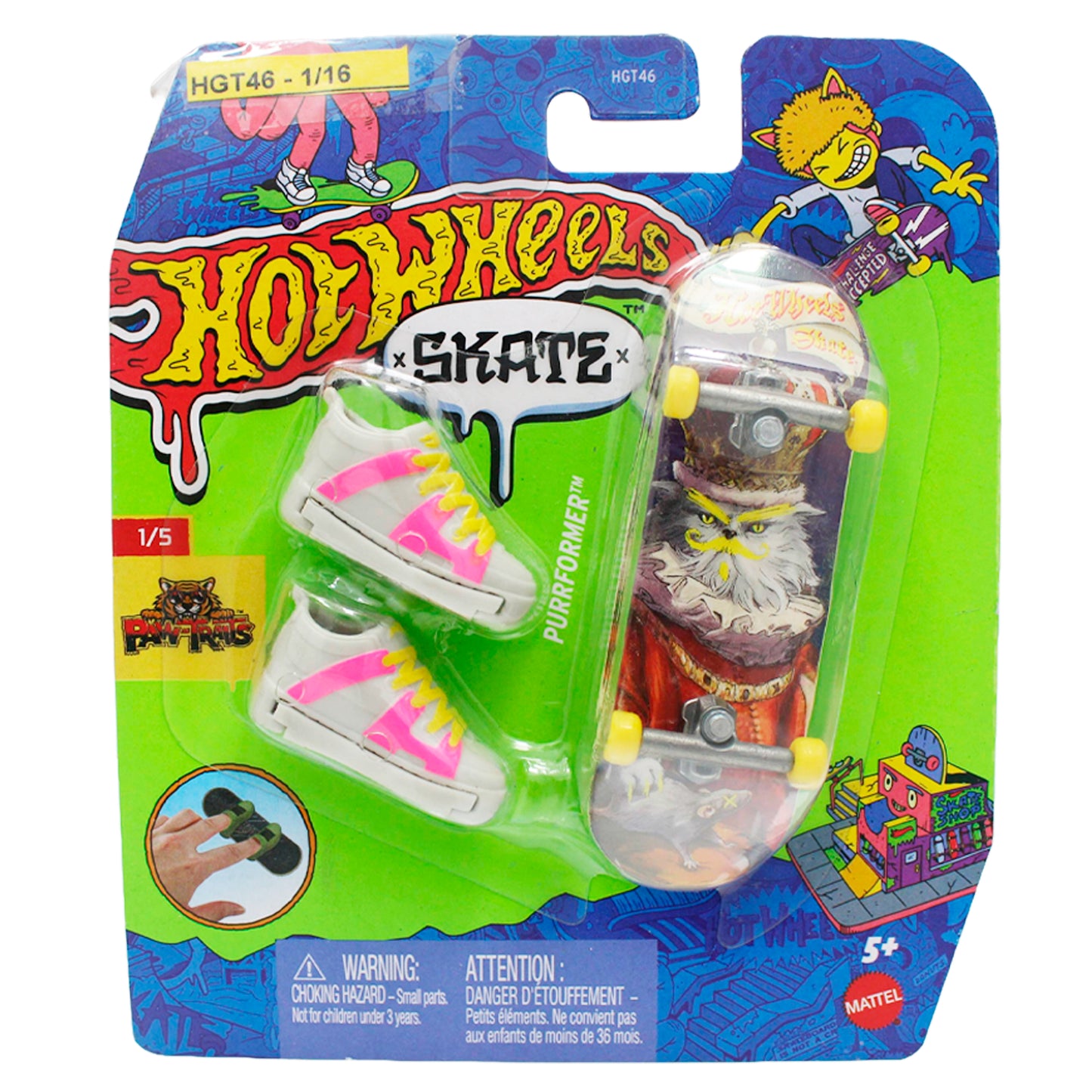 Set Patineta y zapatos Hot Wheels