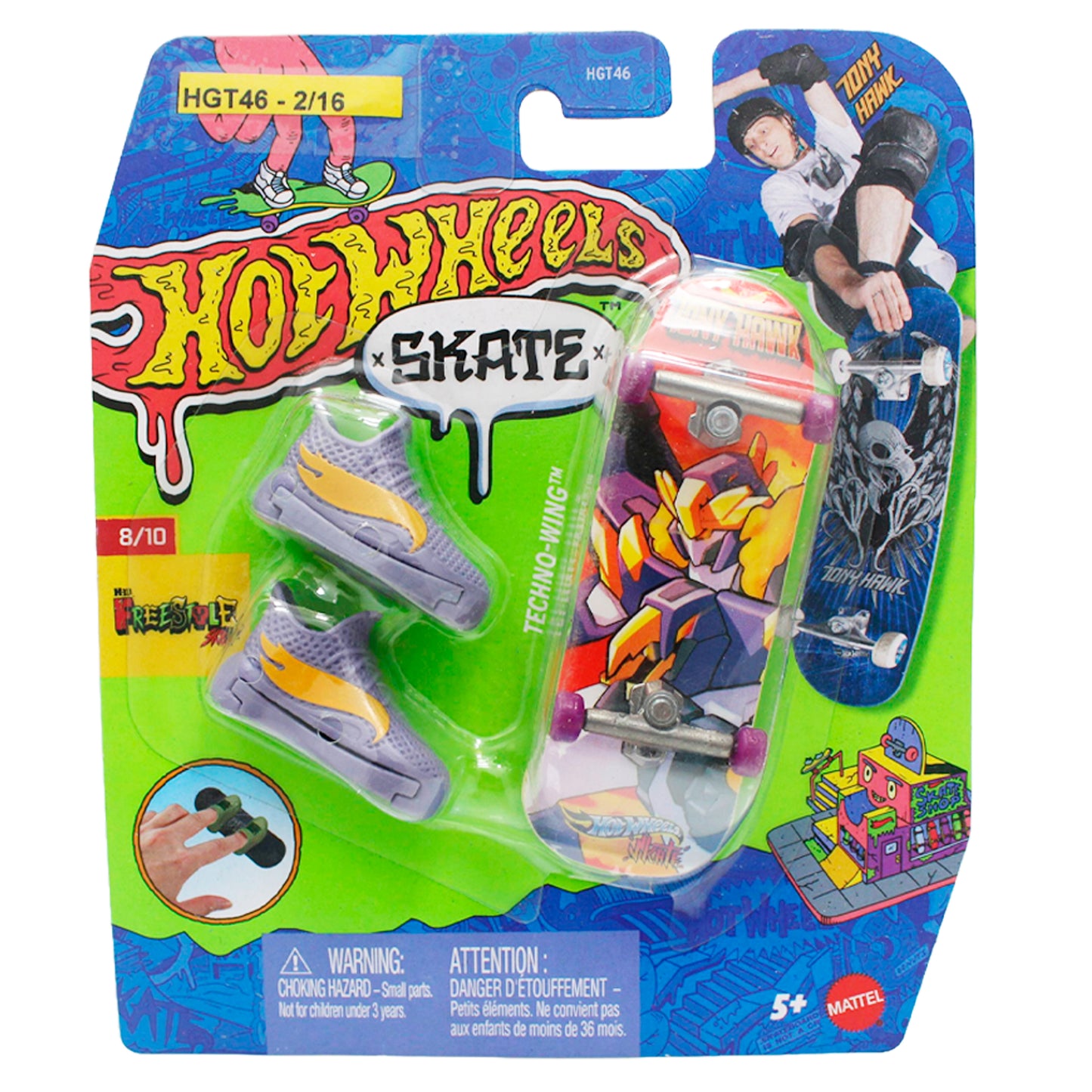 Set Patineta y zapatos Hot Wheels