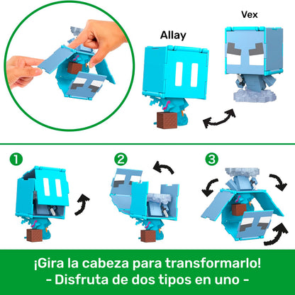 Personajes de Minecraft reversibles