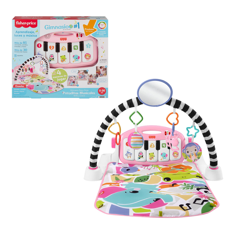 Gimnasio Piano Rosa Pataditas Musicales Fisher Price