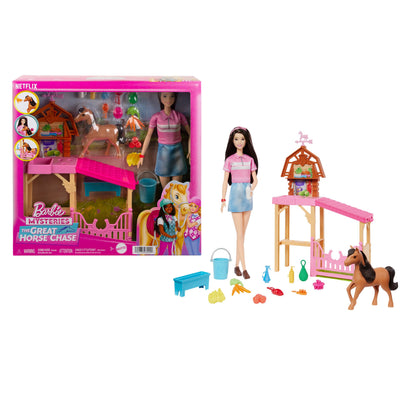 Set Barbie Misterios: La gran persecución de caballos.