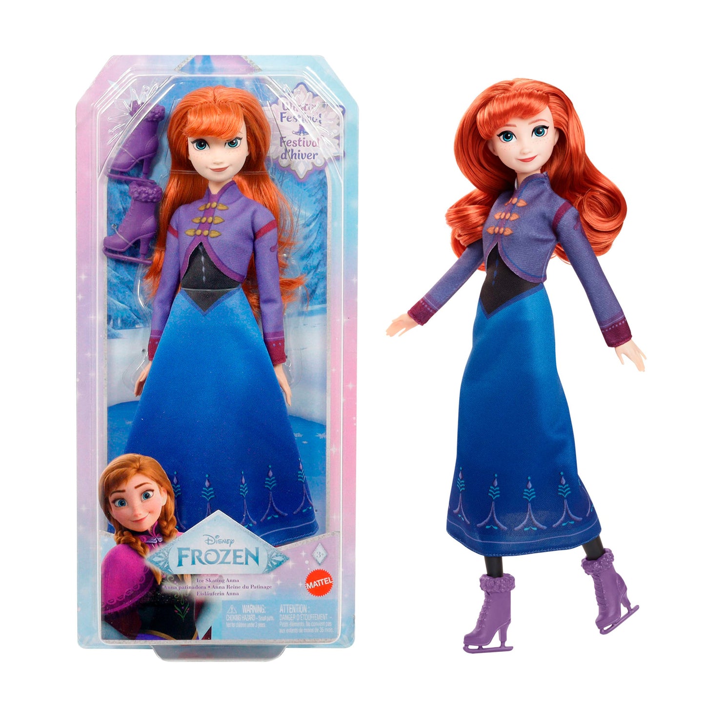 Princesa Anna Patinadora Hielo Frozen