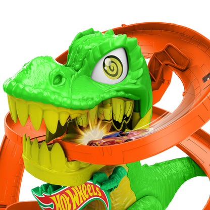 Pista Hot Wheels City T-Rex Batalla de Fuego