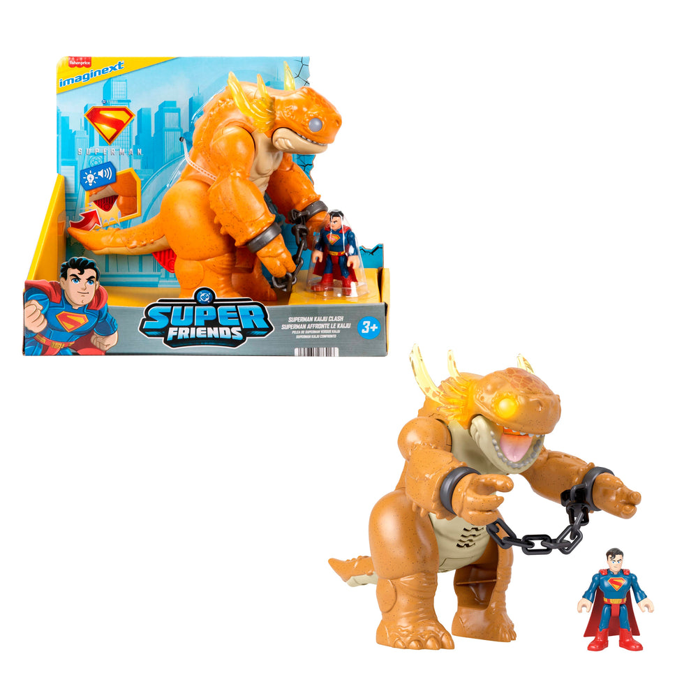 Superman vs Kaiju imaginext Super Amigos