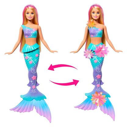 Barbie Sirena Flores Magicas