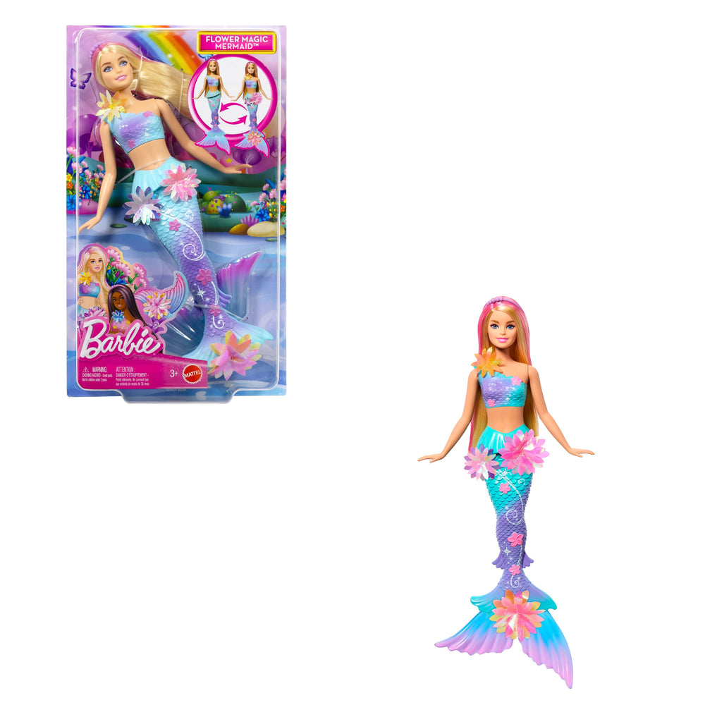 Barbie Sirena Flores Magicas