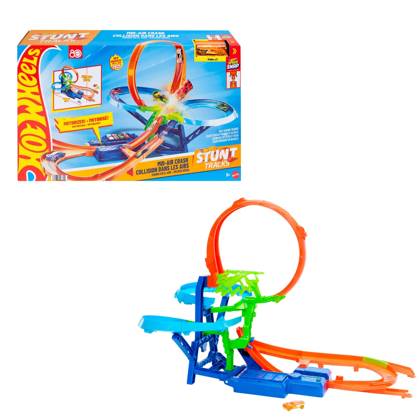 Pista Hot Wheels Colisión Aérea