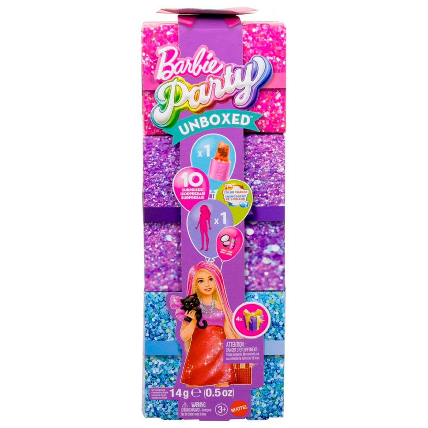 Caja sorpresa Barbie fiesta de Glamour
