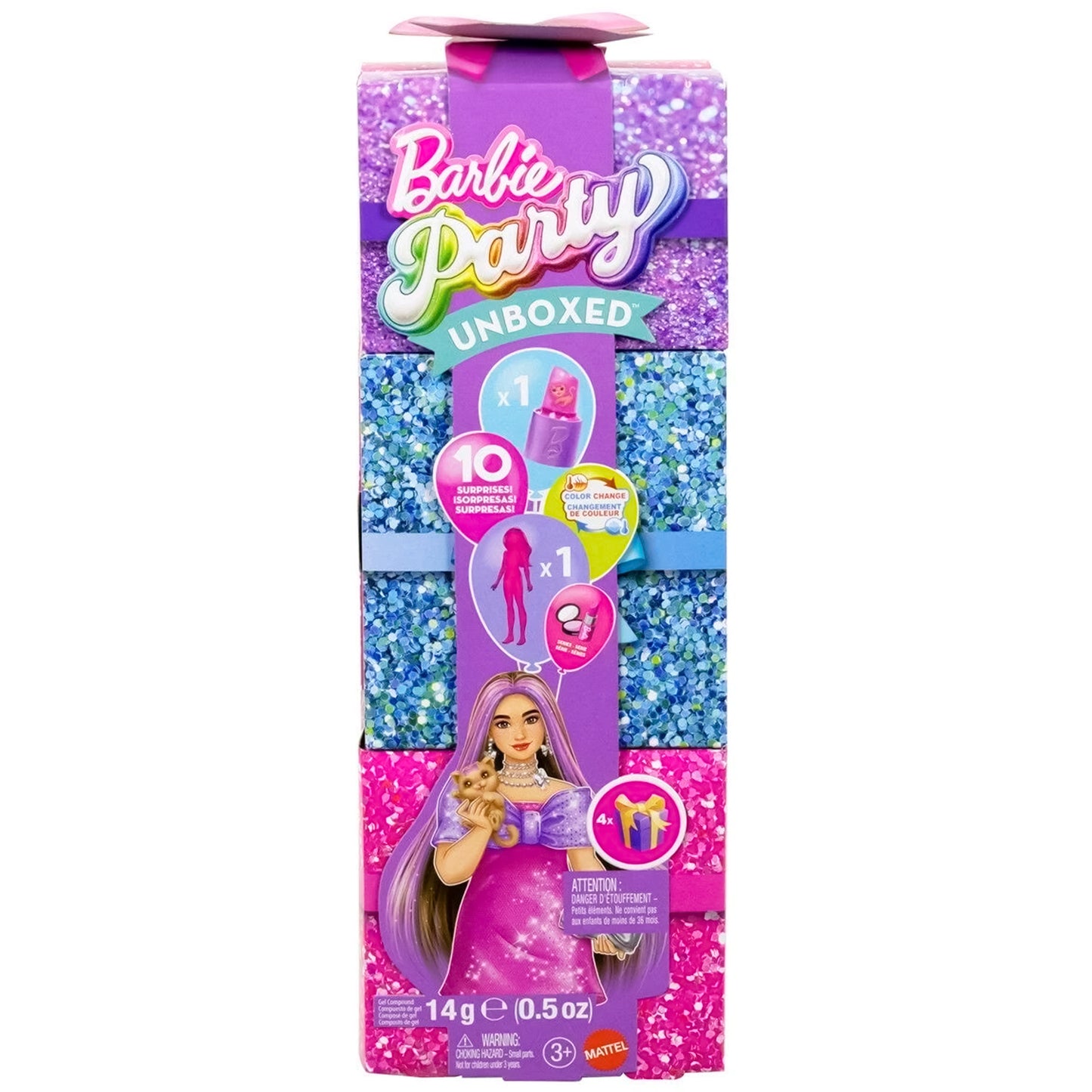 Caja sorpresa Barbie fiesta de Glamour