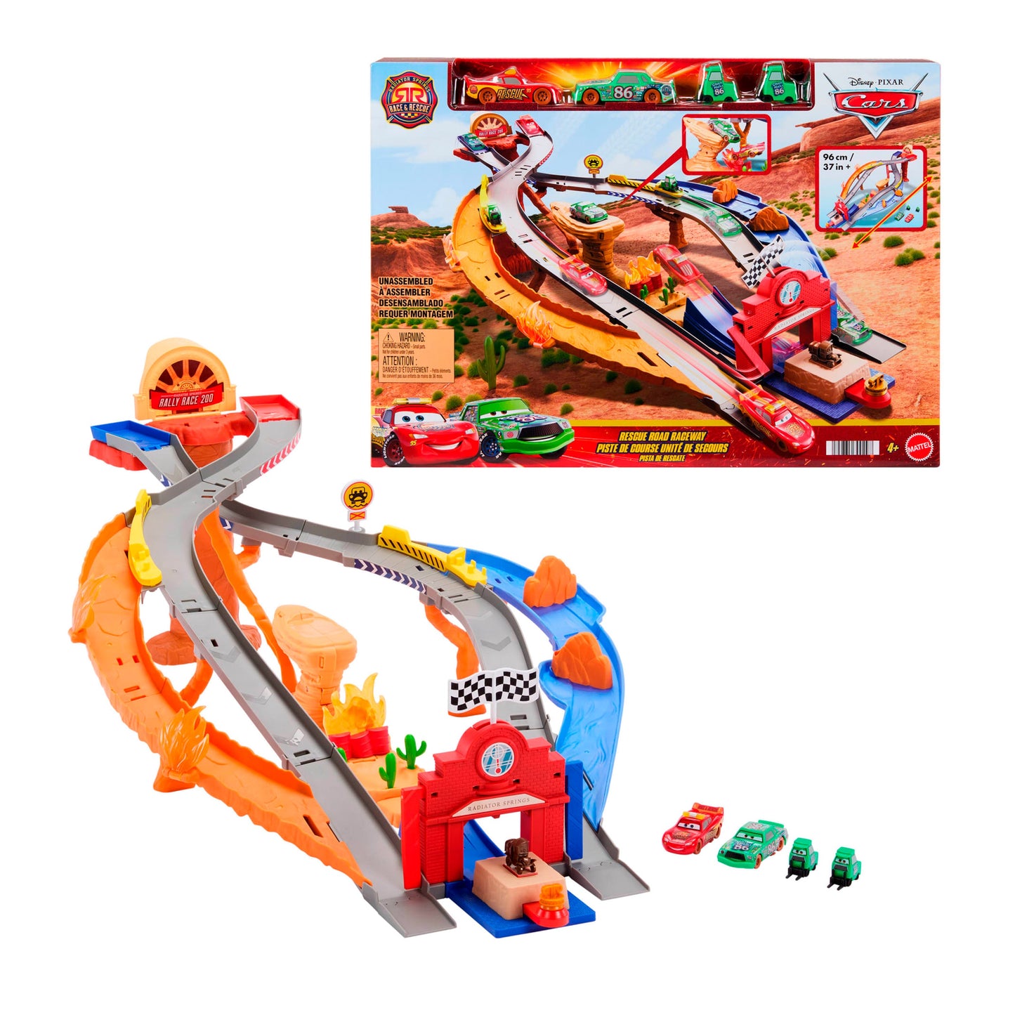 Pista de Rescate Cars Hot Wheels