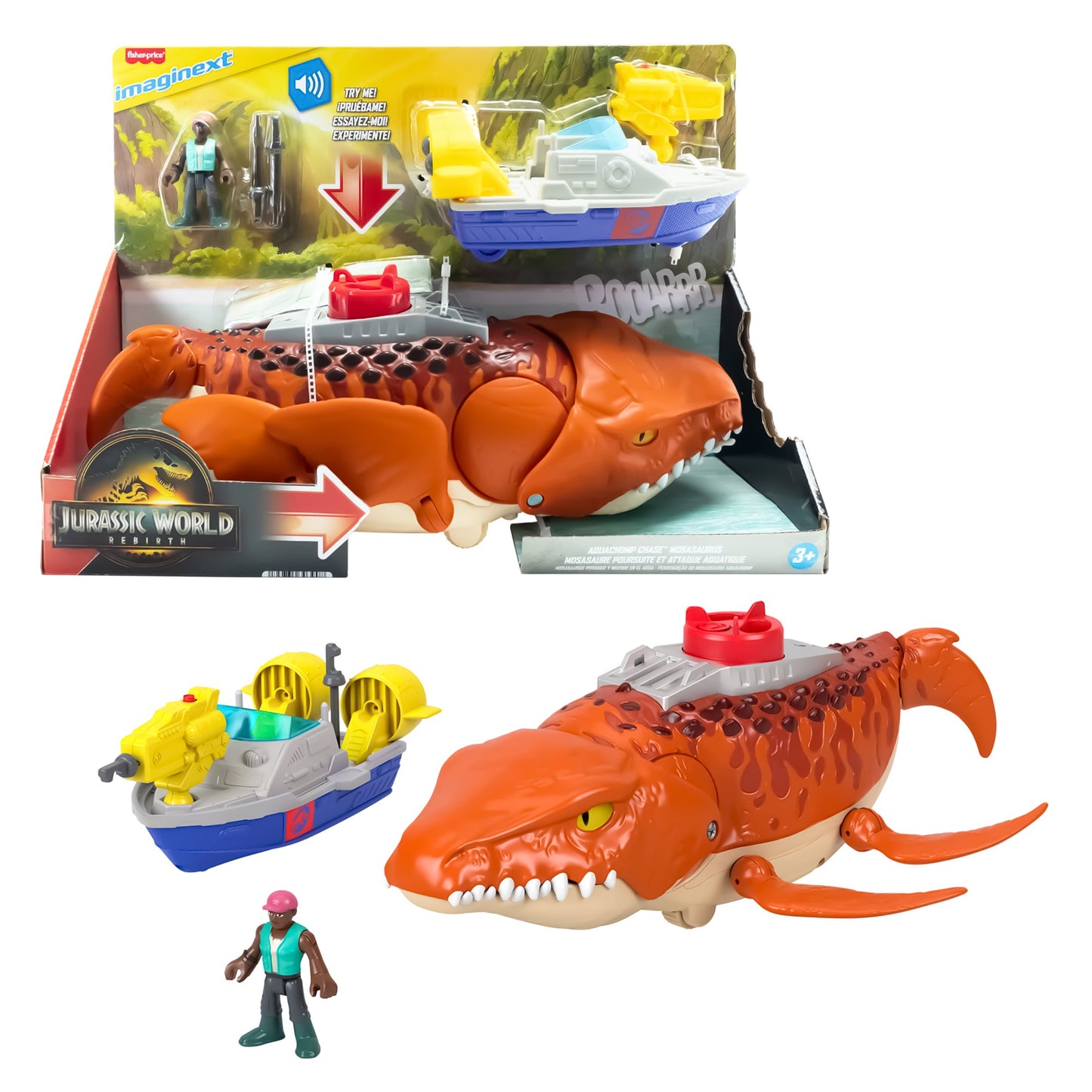 Mosasaurus Ataque en Agua